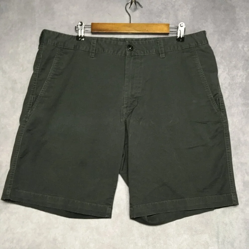 The North Face Mens Shorts‎ size 36 Dark Blue Flat Front Cotton Stretch Casual